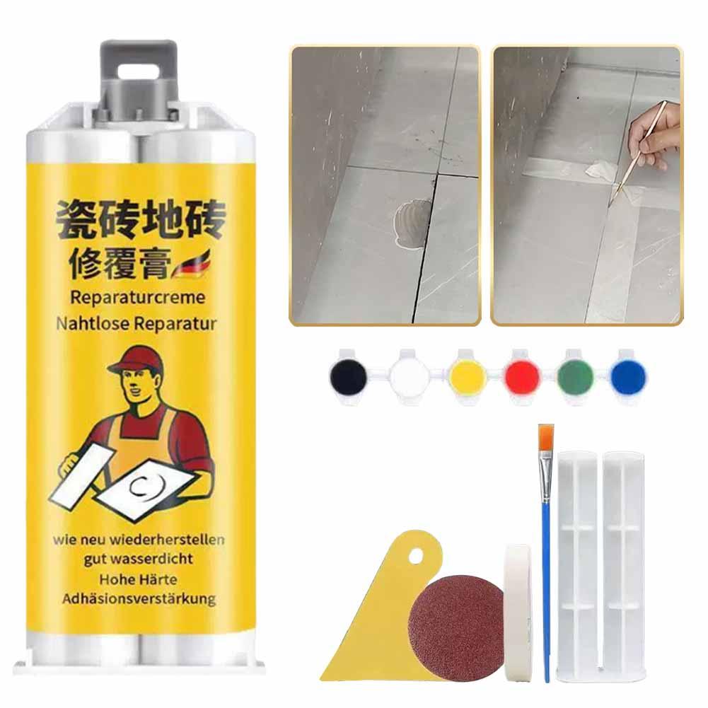 1/2/3/4/5個入り タイル補修用パテキット。8色の顔料 - Ceramic Tile Floor のレビューと価格