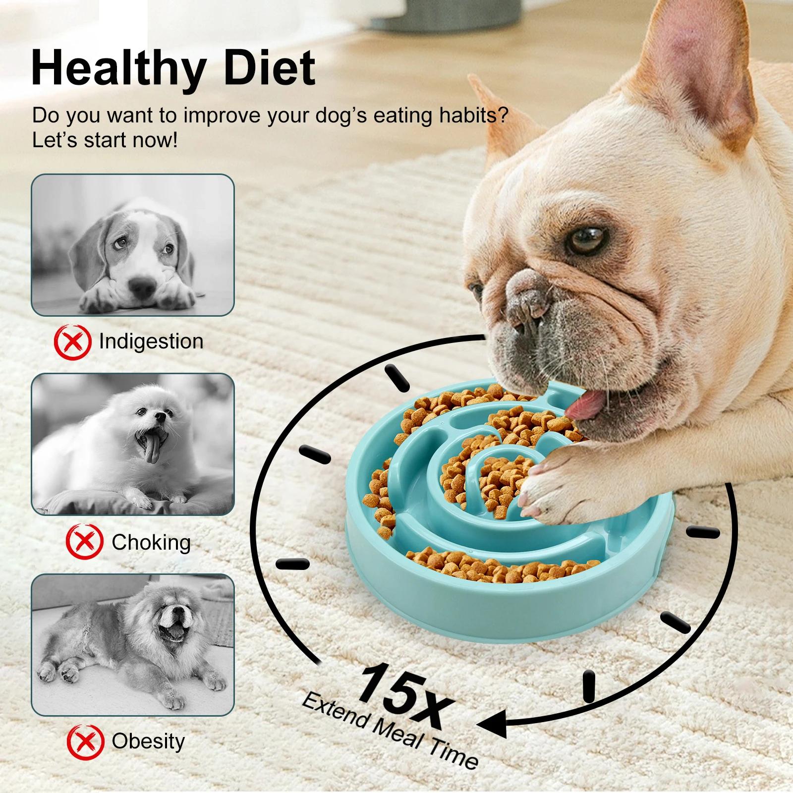 ペット用スローフィーダーボウル 滑り止め付き 遊び心のある食 - Royal Canin Food Medium のレビューと価格